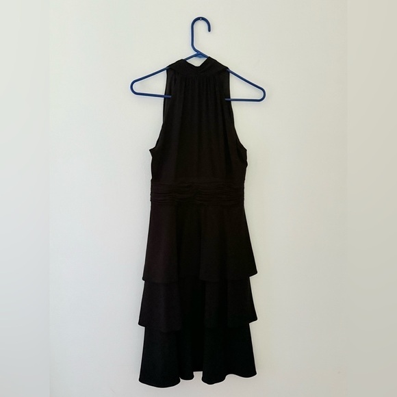 Black Evan Picone ruffled party dress size 8 - Picture 11 of 16